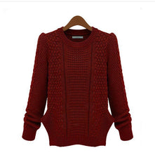 Damen Strickpullover mit strukturierter Oberfläche und seitlichen Taschen WW