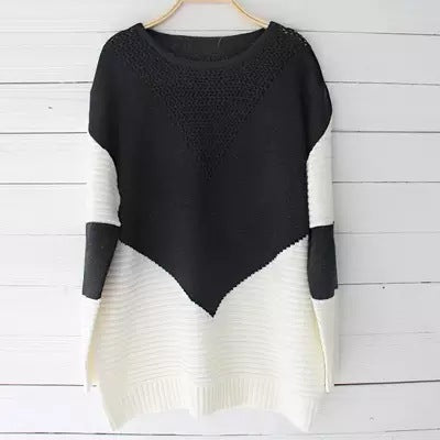 Damen Strickpullover mit strukturiertem Oberteil und modernem Schnitt WW