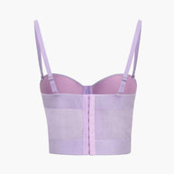 WW | Figurbetontes Bustier Top Mit Bügel Cups Und Transparenter Mesh Struktur