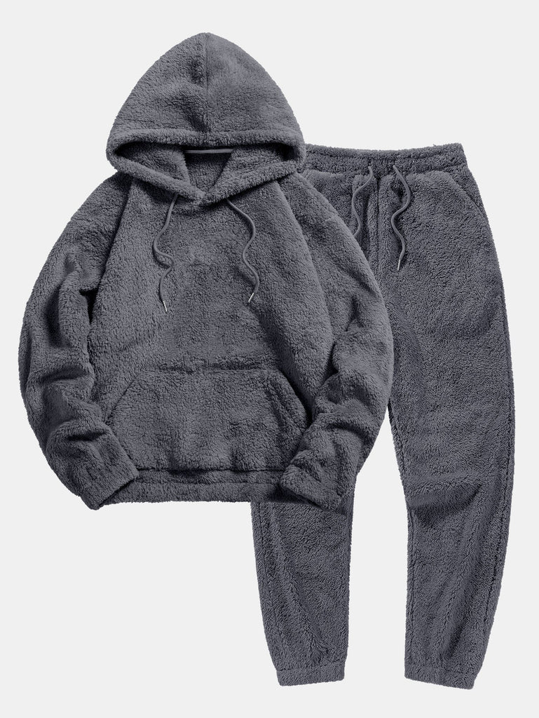 WW | Gemütliches Teddy-Set mit Kapuze und Jogginganzug für Frauen