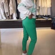 WW | Set aus gestreifter Hose und Kapuzenjacke