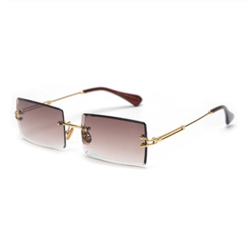 WW | Modische Rechteckige Sonnenbrille Im Retro Stil