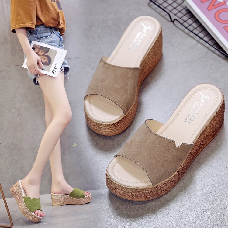 Damen Wedge-Sandalen mit modernem Überkreuz-Design und rutschfester Sohle W&W Mode