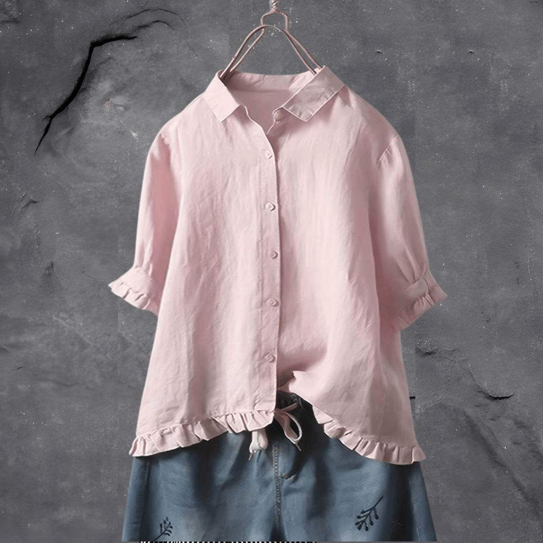 W&W Mode | Bluse Mit Knöpfen Für Damen