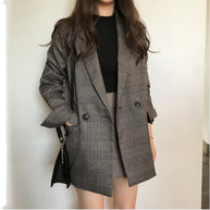 WW | blazer mit karierter jacke