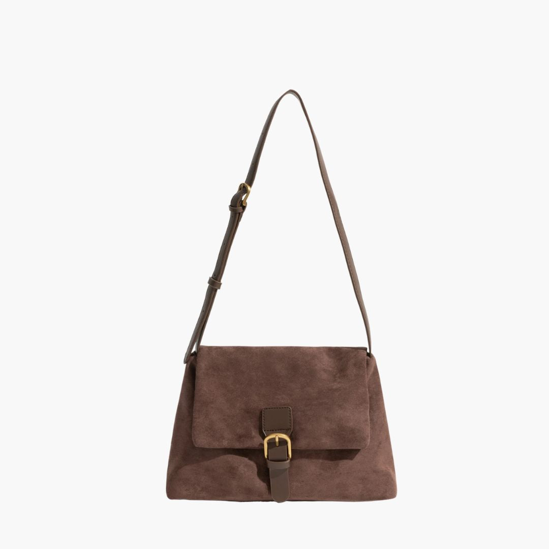 WW | Wildleder Schultertasche für Damen - Stilvolle und Luxus Handtasche