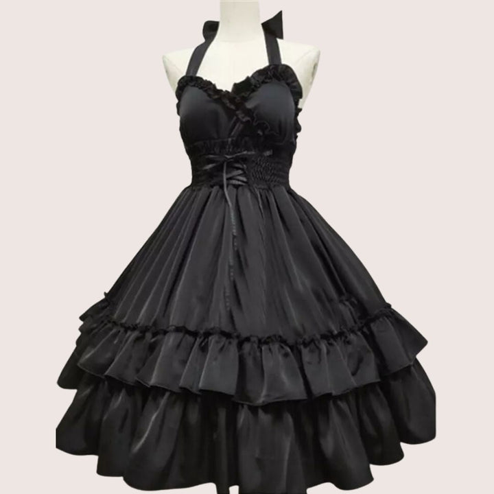 W&W Mode | Romantisches Rüschenkleid mit Schleifenkragen