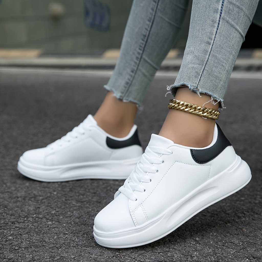 WW | Damen Weiße Bequeme Sneakers