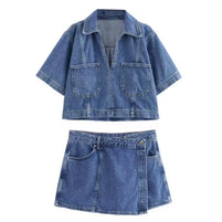 WW | Trendiges Denim Satz Urban Chic