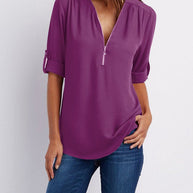 Maxime™ - Langärmelige Lockere Bluse