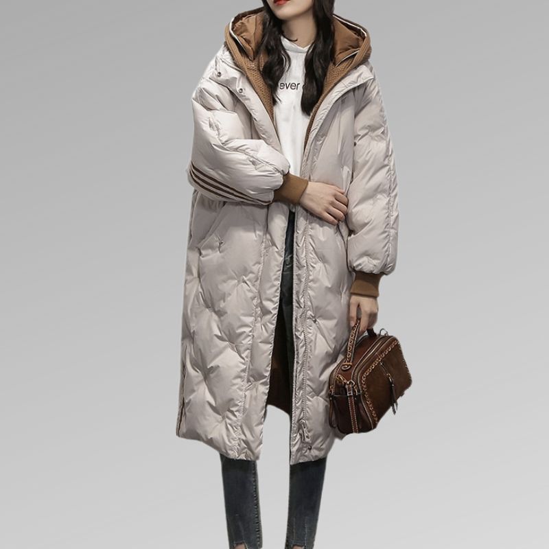 W&W Mode | Langer Mantel für Damen, warm und stilvoll