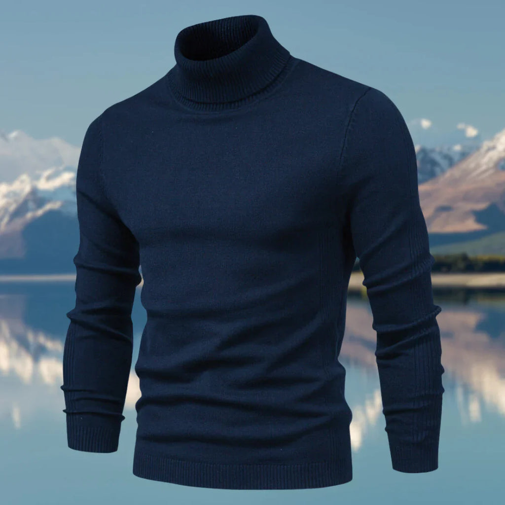 WW | Klassischer Pullover Mit Rollkragen Für Herren