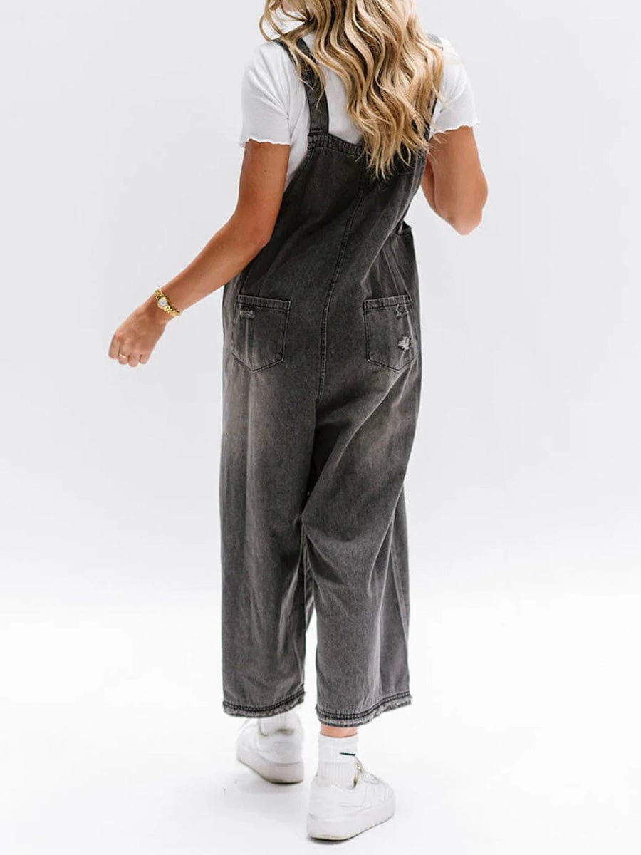 WW | Ärmelloser Lockere Denim Overall