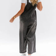 WW | Ärmelloser Lockere Denim Overall