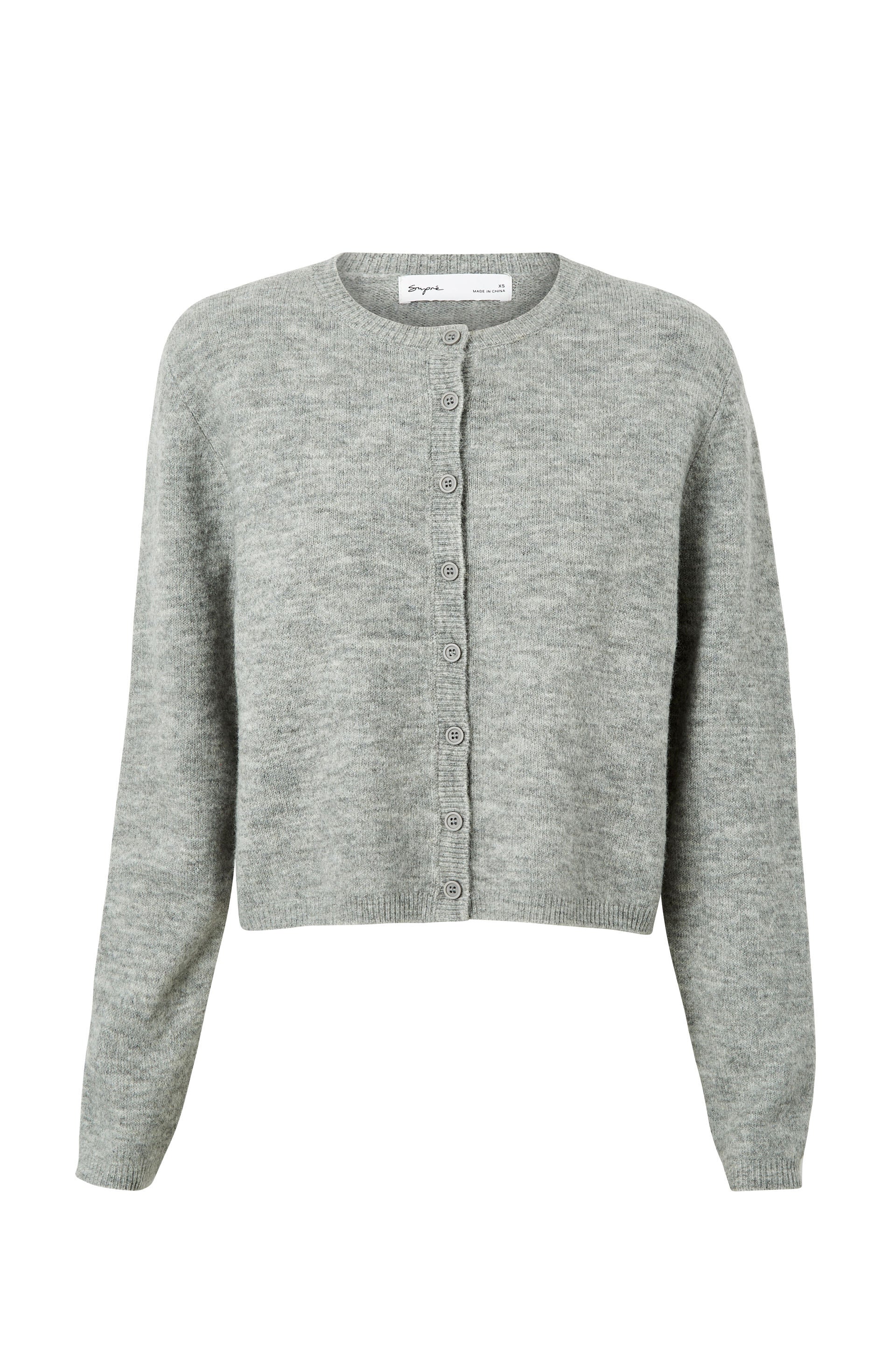 WW | Bunter Unifarbener Damen-Cardigan