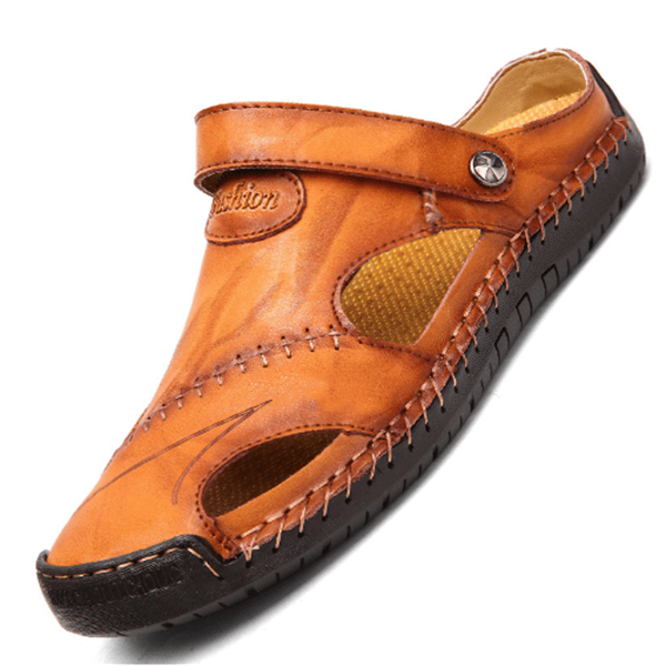 W&W Mode | Orthopädische Ledersandalen