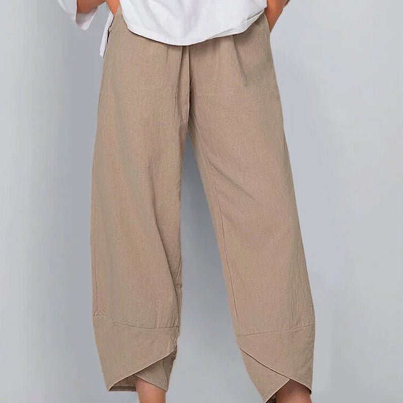 WW | Damenhose Leichte Baumwoll Und Leinen Damen Sommer Komfort