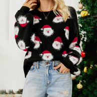 WW | Casual Pullover Mit Weihnachtsdruck Damen
