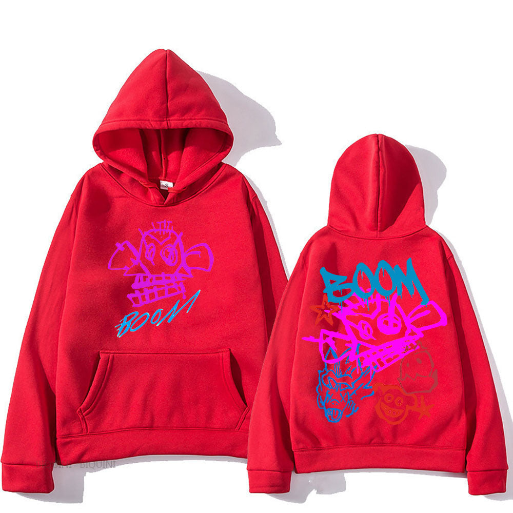 WOLFF | Arcane Jinx Cartoon Langarm-Hoodie