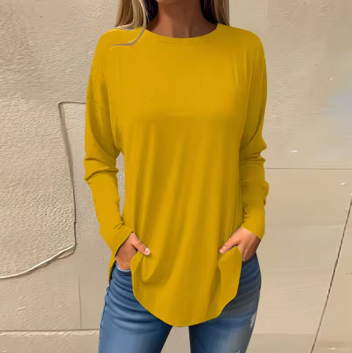 W&W Mode - Rundhals-Pullover aus Baumwolle