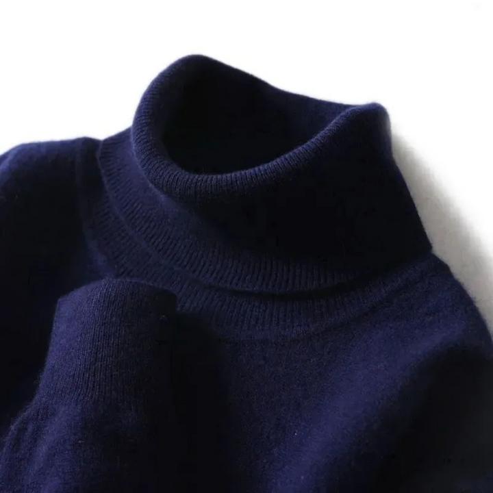 W&W Mode | Herren Wollpullover Mit Rollkragen Und Schlankem Design