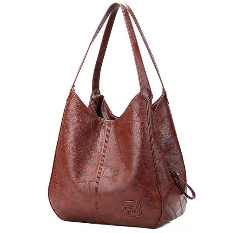 Retro-Ledertasche für Damen