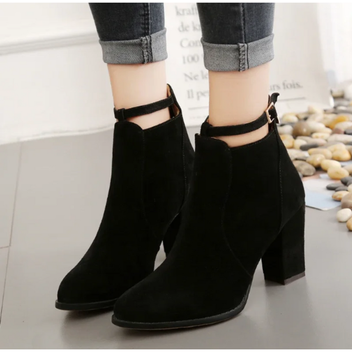 W&W Mode | Stiefel mit hohem Blockabsatz für Frauen