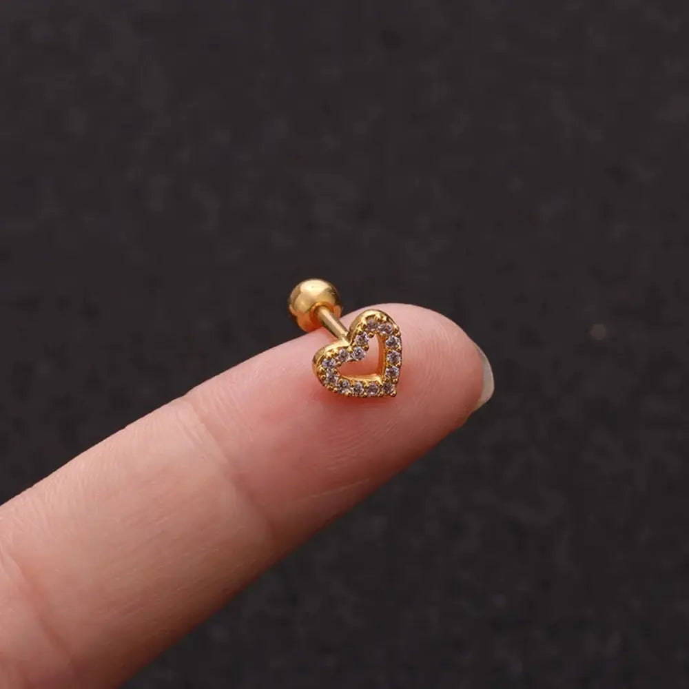 WW | Blum Kreuz Tragus Piercing Ohrringe