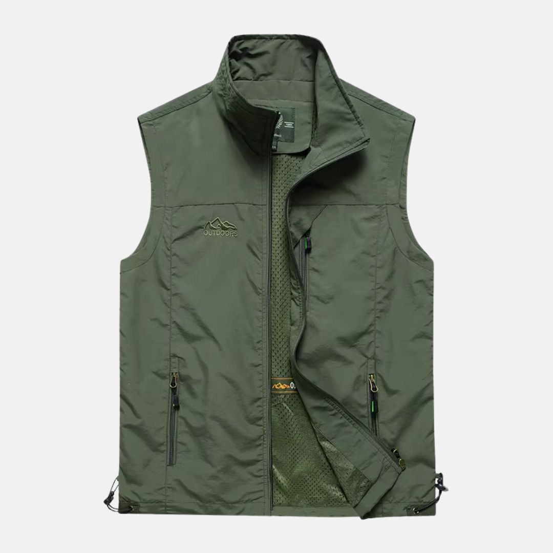 WW | Leichte Multifunktionsweste mit Taschen für Herren für den Outdoor-Einsatz