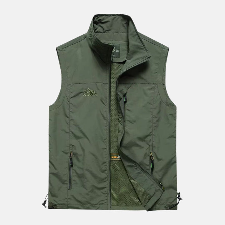 W&W Mode | Leichte Multifunktionsweste mit Taschen für Herren für den Outdoor-Einsatz