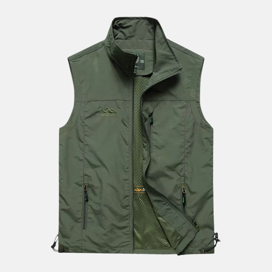 WW | Leichte Multifunktionsweste mit Taschen für Herren für den Outdoor-Einsatz