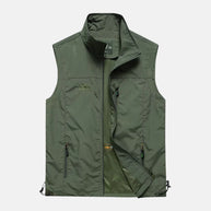 WW | Leichte Multifunktionsweste mit Taschen für Herren für den Outdoor-Einsatz