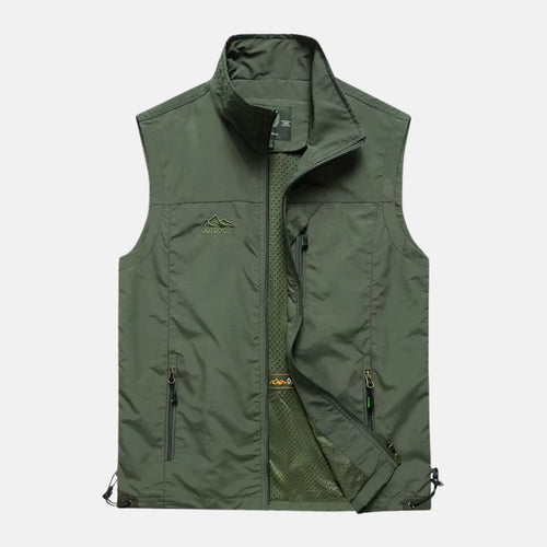 W&W Mode | Leichte Multifunktionsweste mit Taschen für Herren für den Outdoor-Einsatz