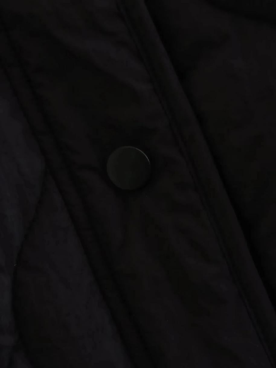 WW | Gepolsterte Jacke Damen, Leichtes Übergröße Modell Mit Taschen, Knopfverschluss