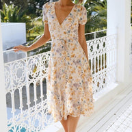 WW | Kleid in Midi Länge, Ideal Für Frühling Und Den Täglichen Gebrauch