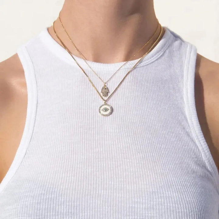 W&W Mode | Sterling Silber Ins Diamant Schutzanhänger Für Damen