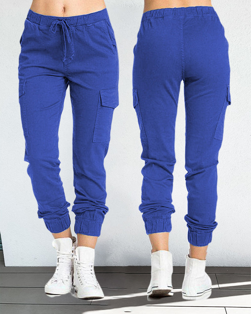 WW | Cargo-Hosen mit Gummibund in der Taille