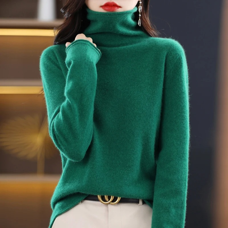 WW | Luxe Cashmere Pullover Damen Weicher Rollkragenpullover, Warm & Stilvoll