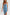 WW | U-Hals Reißverschluss Schlitz Denim Bodycon Cami Kleid