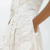 WW | Midikleid Mit Stickerei – Elegante Damenmode Für Jeden Anlass