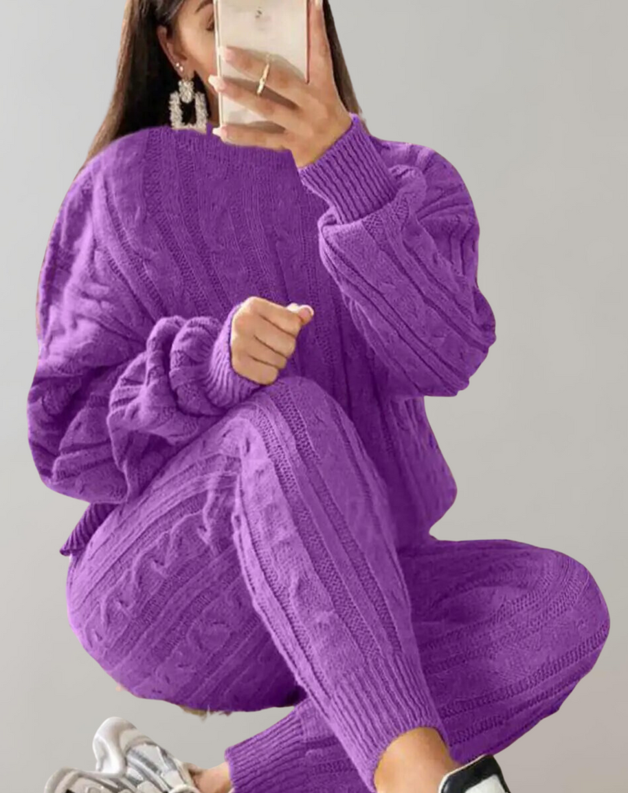 WW - Strick-Schulter-Hosen-Set