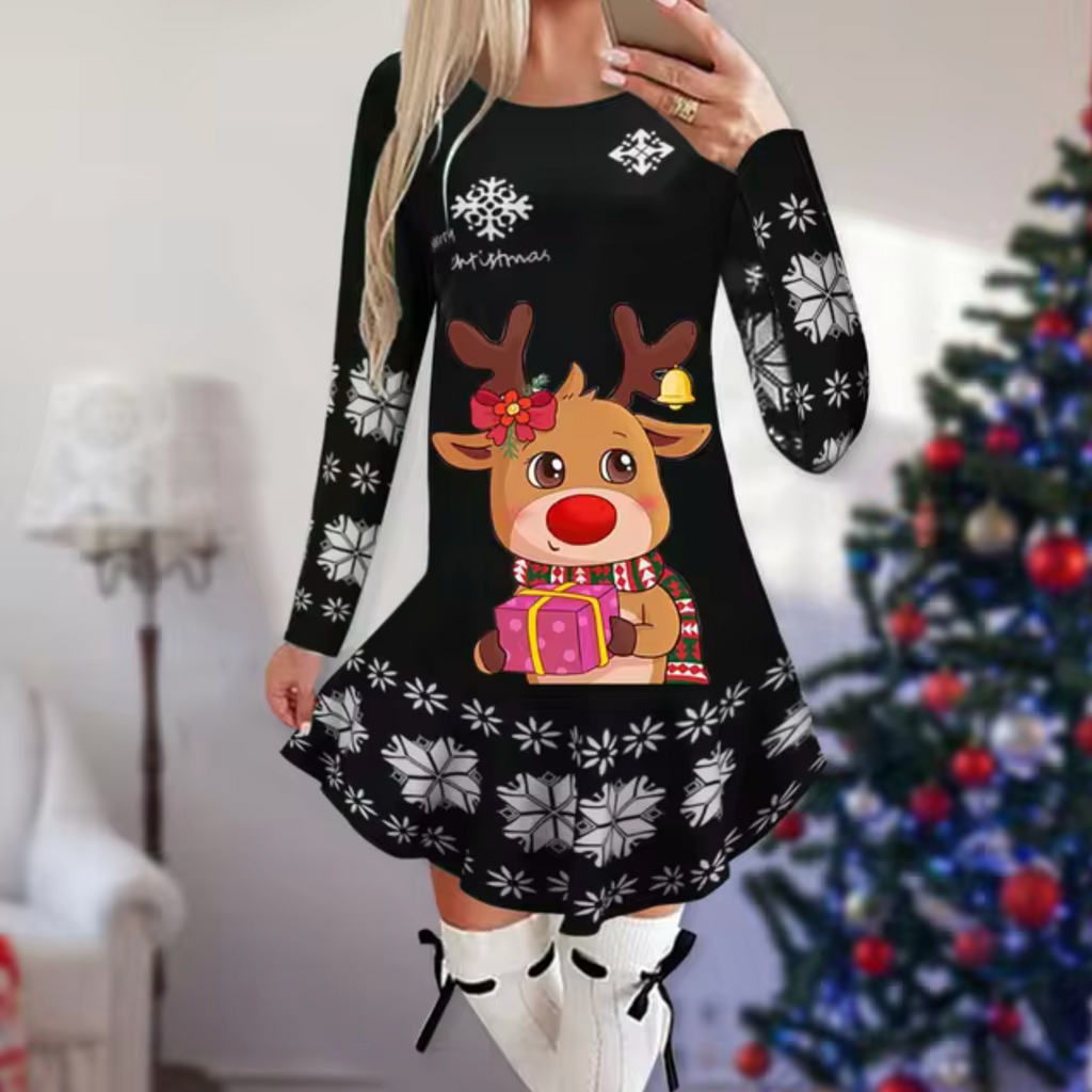 WW | Kleid mit Weihnachtsmotiv
