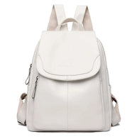 WW | Diebstahlsicherer Lederrucksack Für Stilvolle Frauen