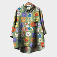 WW | Lässige Bluse mit Rundhalsausschnitt
