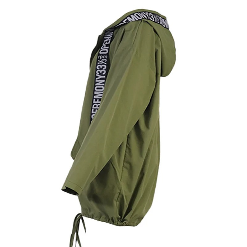 WW | Lässiger Trenchcoat Damen mit Grafischen Details und Vordertaschen