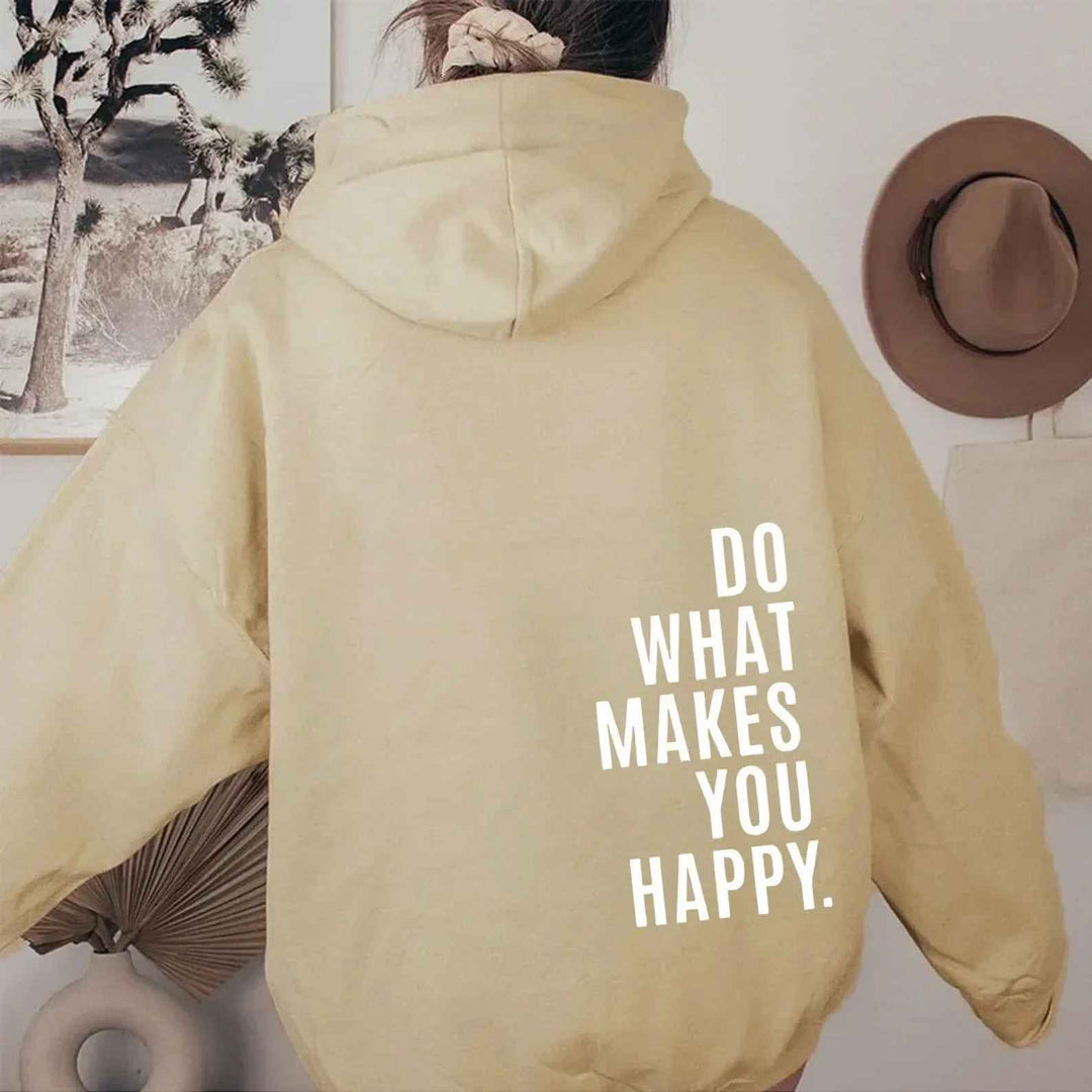 W&W Mode - Damen Hoodie - Lässiger Streetstyle mit Schriftzug