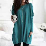 WW - Damen Oversized-Tunika Pullover für entspannten Komfort