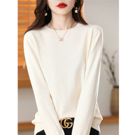 WW | Cashmere Pullover Damen Klassischer Rundhals, Weich & Atmungsaktiv