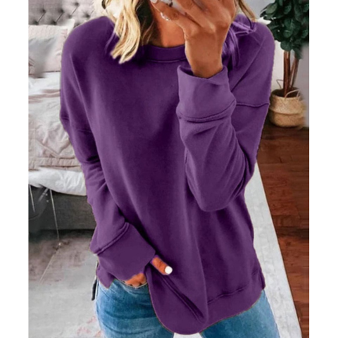 WW | Lässiger Plus Size Pullover Für Frauen