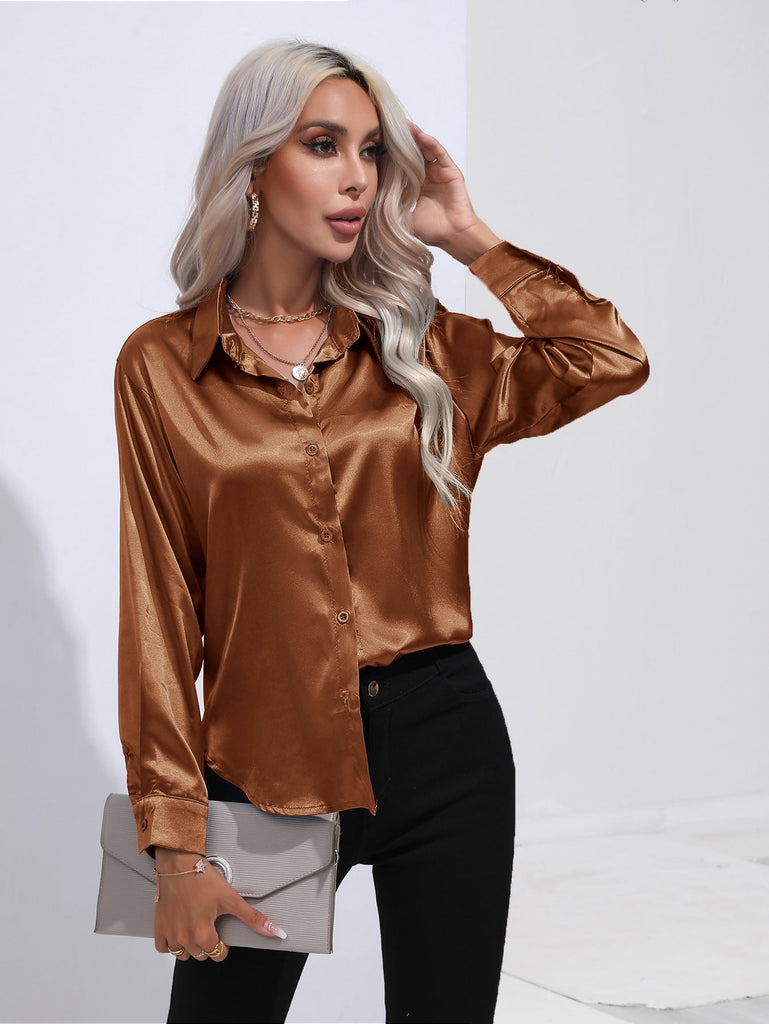 WW | Satin Hemd Für Damen